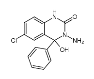 3-Amino-6-chlor-4-hydroxy-2-oxo-4-phenyltetrahydrochinazolin结构式