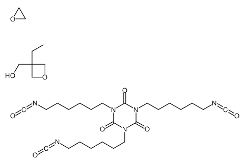 (3-ethyloxetan-3-yl)methanol,oxirane,1,3,5-tris(6-isocyanatohexyl)-1,3,5-triazinane-2,4,6-trione Structure