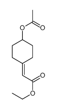 ethyl 2-(4-acetyloxycyclohexylidene)acetate结构式