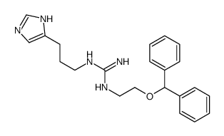 1-(2-benzhydryloxyethyl)-2-[3-(1H-imidazol-5-yl)propyl]guanidine结构式