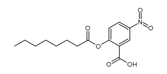 2-carboxy-4-nitrophenyl octanoate Structure