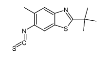 2-tert-Butyl-6-isothiocyanato-5-methylbenzothiazole structure