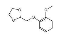 2-[(2-methoxyphenoxy)methyl]-1,3-dioxolane结构式