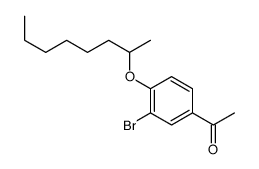 1-(3-bromo-4-octan-2-yloxyphenyl)ethanone Structure