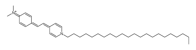 4-[2-(1-docosylpyridin-1-ium-4-yl)ethenyl]-N,N-dimethylaniline Structure