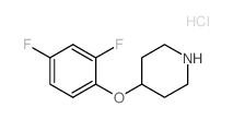 4-(2,4-Difluorophenoxy)piperidine hydrochloride结构式
