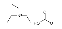 hydrogen carbonate,triethyl(methyl)azanium结构式