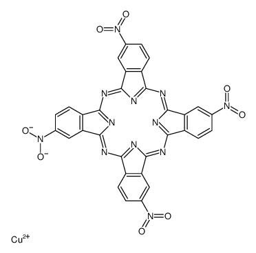 [2,9,16,23-tetranitro-29H,31H-phthalocyaninato(2-)-N29,N30,N31,N32]copper结构式