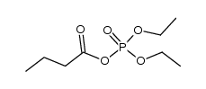 butyryl-phosphoric acid diethyl ester Structure