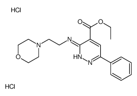 ethyl 3-(2-morpholin-4-ylethylamino)-6-phenylpyridazine-4-carboxylate,dihydrochloride结构式