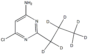 4-Chloro-6-amino-2-(n-propyl-d7)-pyrimidine结构式