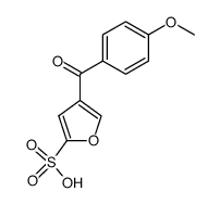 4-(4-methoxybenzoyl)furan-2-sulfonic acid结构式