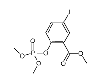 methyl 2-((dimethoxyphosphoryl)oxy)-5-iodobenzoate结构式