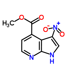 3-Nitro-7-azaindole-4-carboxylic acid Methyl ester Structure