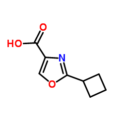 2-Cyclobutyl-1,3-oxazole-4-carboxylic acid Structure