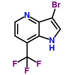 3-Bromo-7-(trifluoromethyl)-4-azaindole结构式