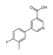 5-(4-fluoro-3-methylphenyl)pyridine-3-carboxylic acid Structure