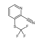3-[(Trifluoromethyl)sulfanyl]-2-pyridinecarbonitrile结构式