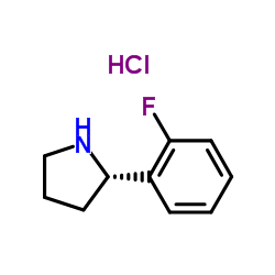 (S)-2-(2-Fluorophenyl)pyrrolidine hydrochloride Structure