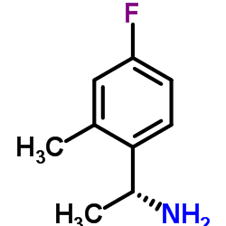 (1R)-1-(4-Fluoro-2-methylphenyl)ethanamine结构式