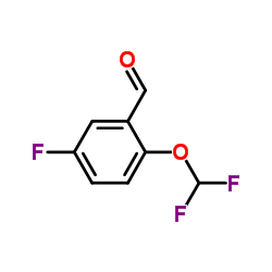 2-(Difluoromethoxy)-5-fluorobenzaldehyde structure