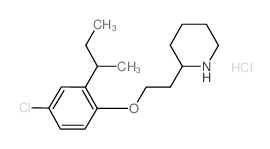 2-{2-[2-(sec-Butyl)-4-chlorophenoxy]-ethyl}piperidine hydrochloride Structure