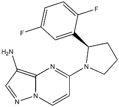 (R)-5-(2-(2,5-difluorophenyl)pyrrolidin-1-yl)pyrazolo[1,5-a]pyrimidin-3-amine Structure