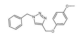 1-(phenylmethyl)-4-methoxy-phenoxymethyl-1H-1,2,3-triazole结构式