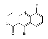 4-Bromo-8-fluoroquinoline-3-carboxylic acid ethyl ester Structure