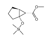 (1R,5S)-1-Trimethylsilanyloxy-bicyclo[3.1.0]hexane-6-carboxylic acid methyl ester Structure