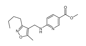 methyl 6-[(3-butyl-5-methyl-1,2-oxazol-4-yl)methylamino]pyridine-3-carboxylate结构式