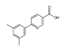 6-(3,5-dimethylphenyl)pyridine-3-carboxylic acid结构式