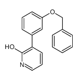 3-(3-phenylmethoxyphenyl)-1H-pyridin-2-one结构式