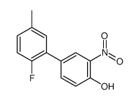 4-(2-fluoro-5-methylphenyl)-2-nitrophenol结构式
