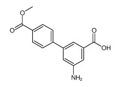3-amino-5-(4-methoxycarbonylphenyl)benzoic acid结构式