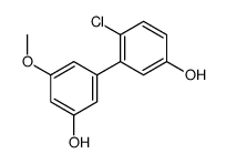 4-chloro-3-(3-hydroxy-5-methoxyphenyl)phenol结构式