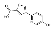 4-(5-hydroxypyridin-2-yl)thiophene-2-carboxylic acid结构式