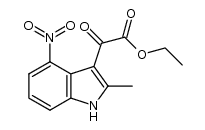 (2-methyl-4-nitro-1H-indol-3-yl)-oxo-acetic acid ethyl ester (4a)结构式