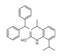1-benzhydryl-3-[2,6-di(propan-2-yl)phenyl]urea结构式