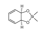 cis-3a,7a-dihydro-2,2-dimethyl-1,3,2-benzodioxasilole结构式