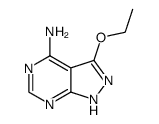 3-ethoxy-1H-pyrazolo[3,4-d]pyrimidin-4-amine结构式