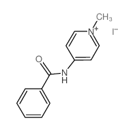 4-(benzoylamino)-1-methylpyridinium iodide (en)Pyridinium, 4-(benzoylamino)-1-methyl-, iodide (en)结构式