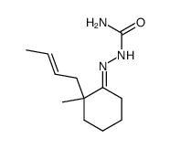 2-(trans-but-2-enyl)-2-methylcyclohexanone semicarbazone结构式