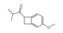 Isopropyl 1,2-dihydro-4-methoxybenzocyclobuten-1-yl ketone结构式