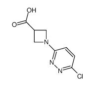 1-(6-Chloro-pyridazin-3-yl)-azetidine-3-carboxylic acid structure