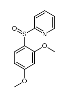 2-[(2,4-dimethoxyphenyl)sulfinyl]pyridine结构式
