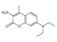 3-amino-7-(diethylamino)-4-methylchromen-2-one Structure