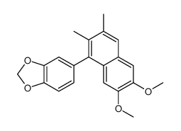 5-(6,7-dimethoxy-2,3-dimethylnaphthalen-1-yl)-1,3-benzodioxole Structure