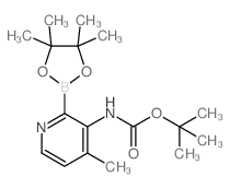 TERT-BUTYL (4-METHYL-2-(4,4,5,5-TETRAMETHYL-1,3,2-DIOXABOROLAN-2-YL)PYRIDIN-3-YL)CARBAMATE Structure