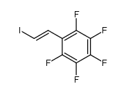 (E)-2-(pentafluorophenyl)ethenyl iodide Structure